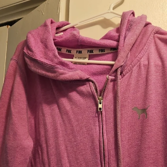 PINK Victoria's Secret Purple Zip-Up Jacket - Picture 3 of 4